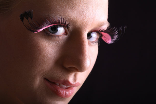 轻浮的长睫毛。图片下载