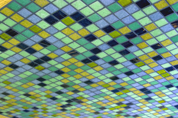 Yellow-Teal-Blue瓷砖图片下载