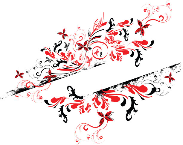 华丽的花卉框架图片下载