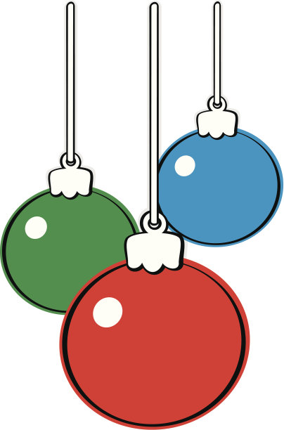 圣诞节灯泡图片下载