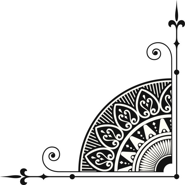 矢量化装饰性的角落图片下载