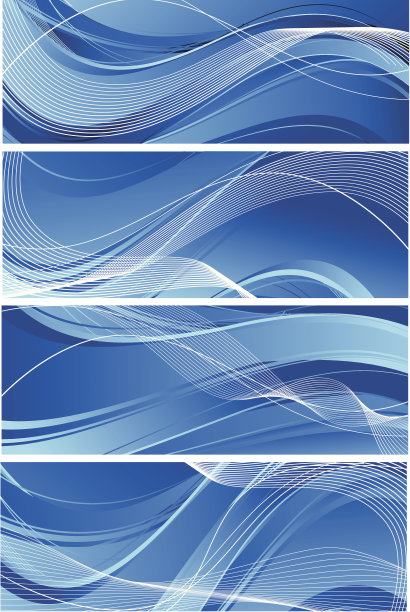 蓝色的旗帜图片下载