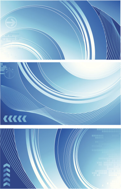 蓝色技术横幅图片下载