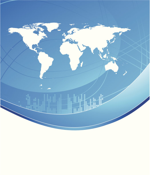 蓝色抽象背景和地图图片下载