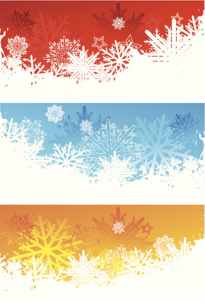 设置三个抽象的圣诞节背景图片下载