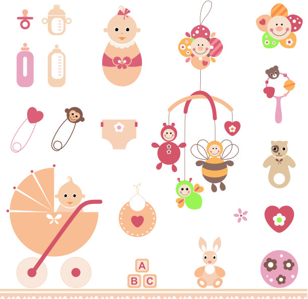 可爱的手绘插画图片下载