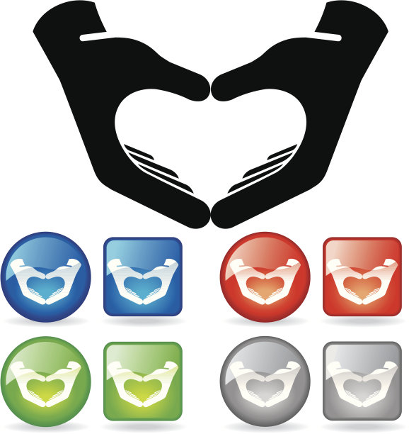 有爱心的手图片下载