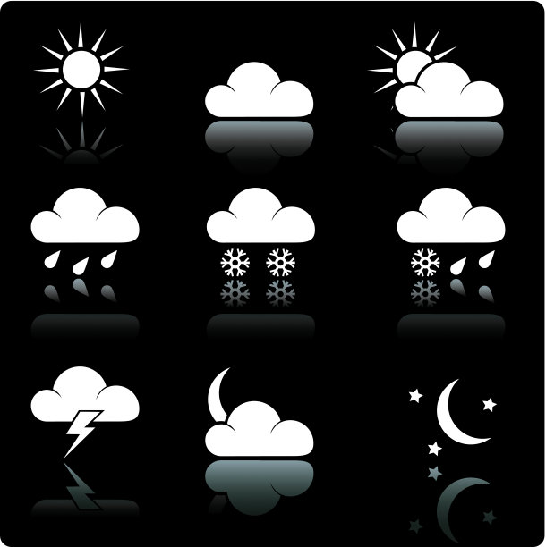 天气图标(向量)图片下载