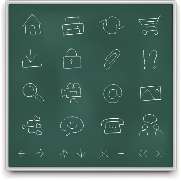 黑板上的笔记图片下载