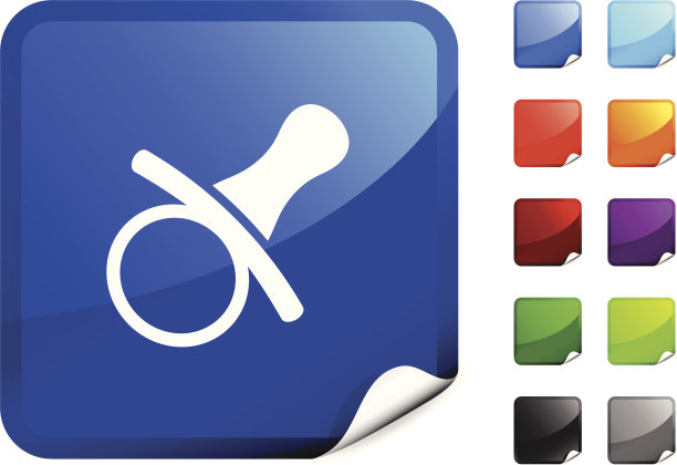 婴儿奶嘴互联网版税免费矢量艺术图片下载