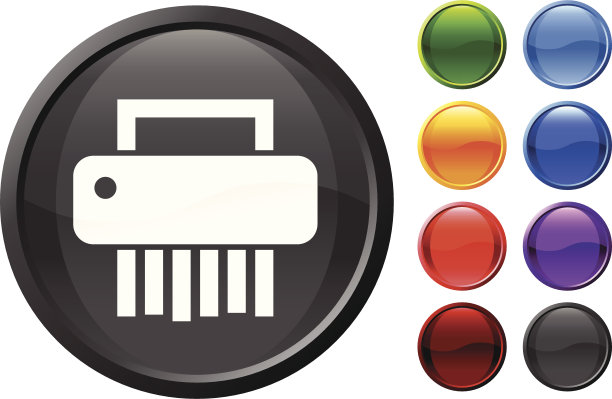 碎纸机互联网版税免费矢量艺术图片下载