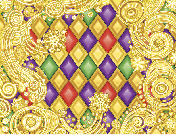 金色圣诞帧图片下载