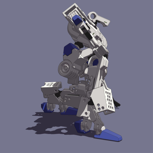 装甲装载机(蹲下右视图)图片下载