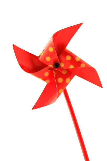 有趣的圆点纸风车图片下载