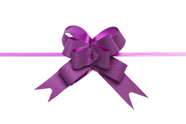 紫色的礼物弓图片下载