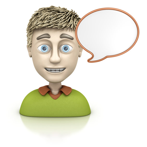 年轻人的言语泡沫图片下载