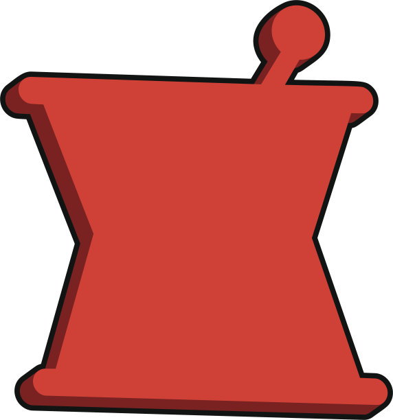 3D研钵和杵图片下载