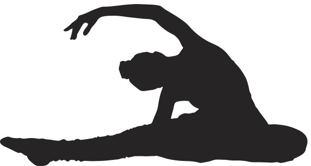 芭蕾舞女演员轮廓图片下载