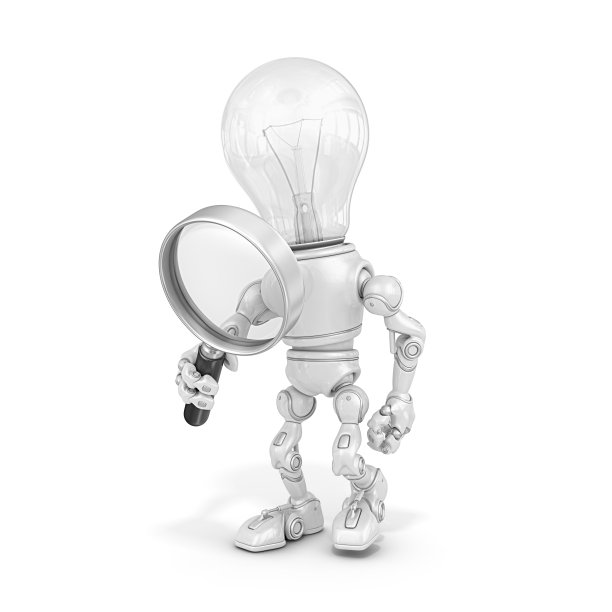 灯泡的机器人图片下载