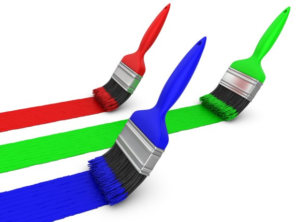 RGB颜色画笔图片下载