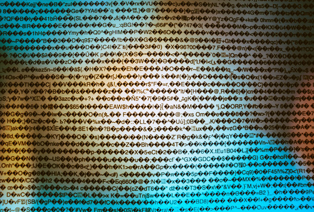 电脑屏幕上的垃圾代码图片下载