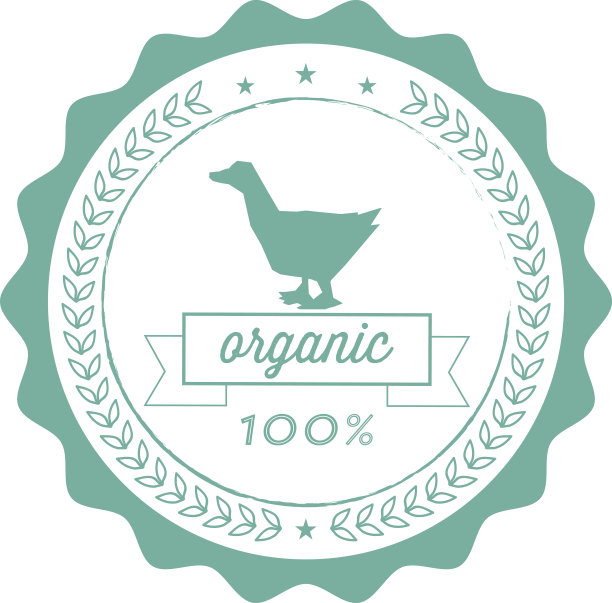 老式有机鹅线标签图片下载