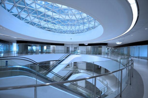 现代建筑走廊图片下载