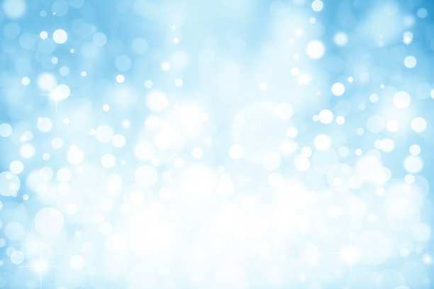 神奇的淡蓝色泡泡，白色和闪光图片下载