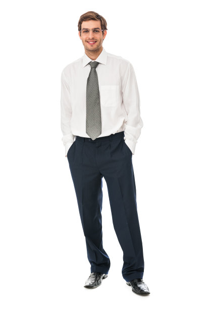 一个微笑的年轻商人的肖像图片下载