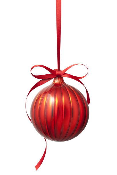 红色的圣诞球图片下载