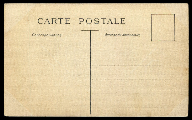 老式空白明信片背景图片下载