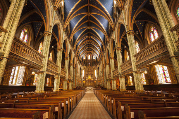 渥太华圣母院素材图片