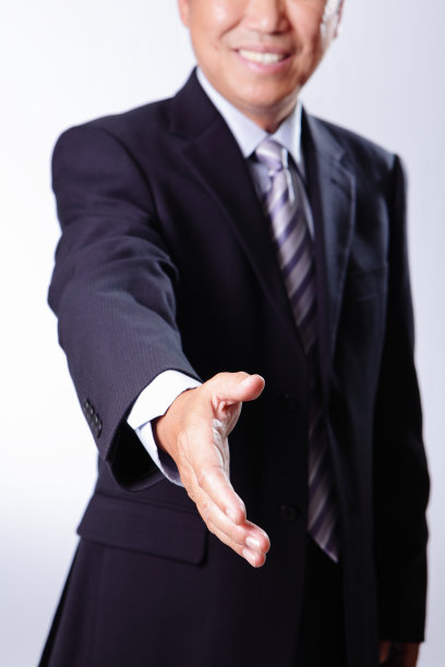 老商人握手图片下载