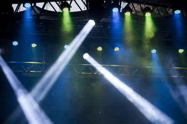 色彩斑斓的舞台灯光图片下载