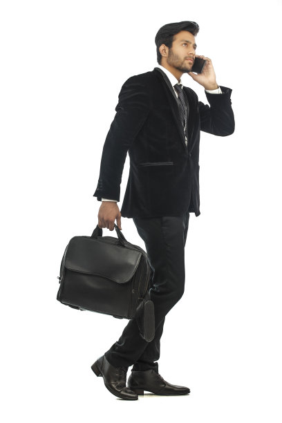 商人与包和手机图片下载