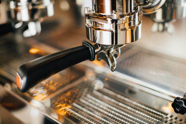 详细的咖啡机机门滤器素材图片