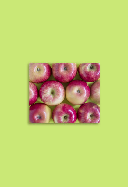 圆苹果做成方盒子的形状图片下载