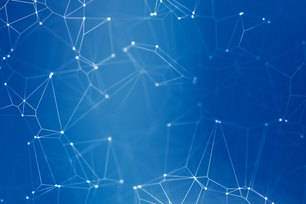蓝色网络连接背景图片下载