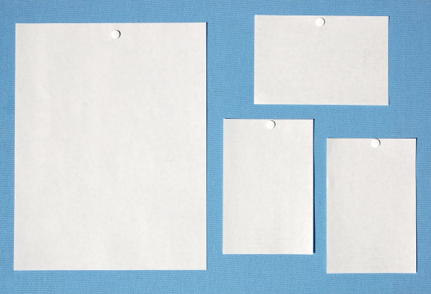 蓝色空白笔记图片下载