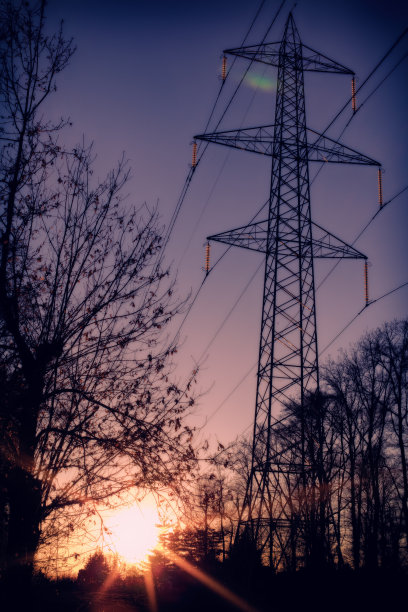 夕阳塔图片下载