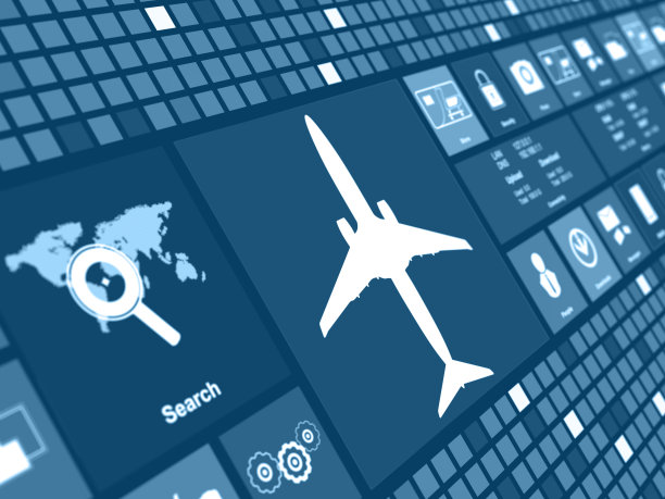 飞机概念数字背景图片下载