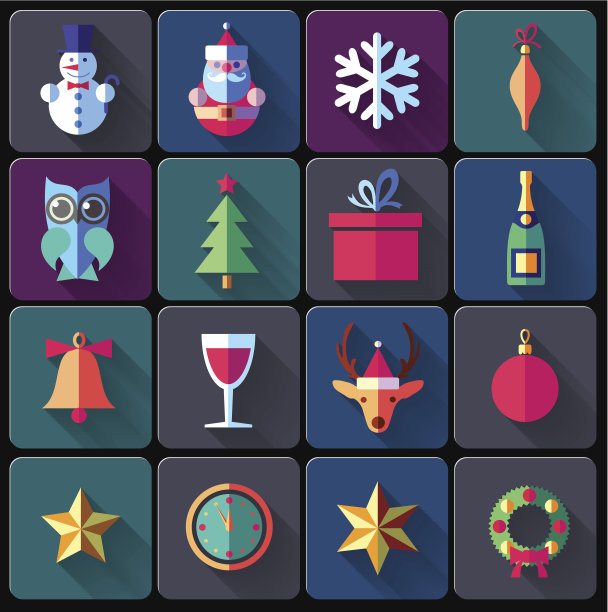 圣诞节的标志和图标图片下载