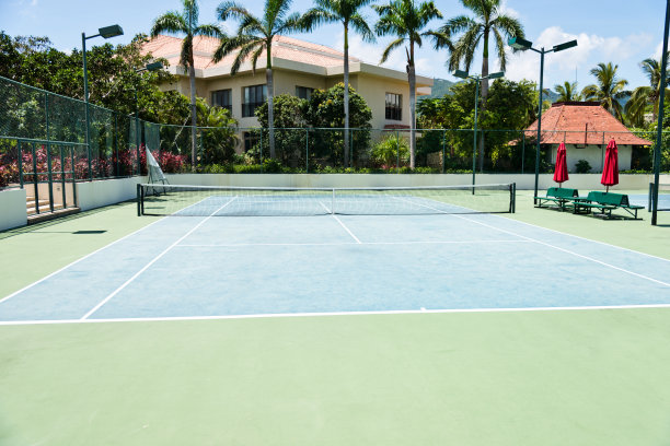 空的网球场图片下载
