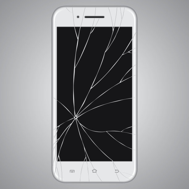 矢量破碎智能手机图片下载