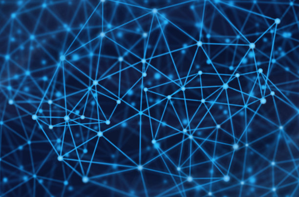 网络的分子素材图片