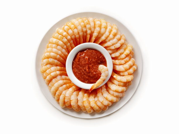 虾圈配鸡尾酒酱图片下载