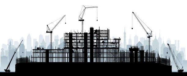 脚手架，孤立在白色上图片下载