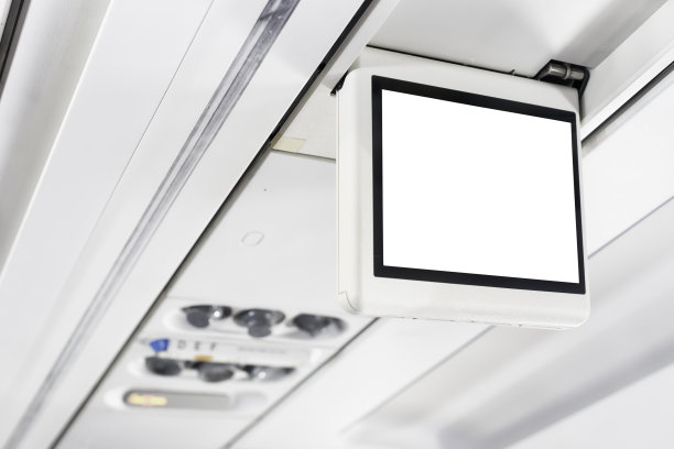 飞机上的空白显示屏图片下载