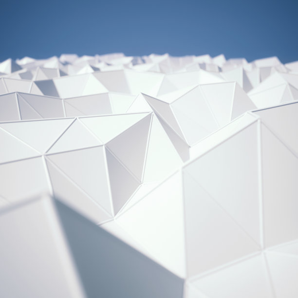 白色多边形抽象形状背景图片下载