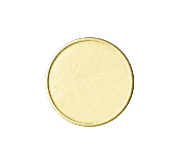 孤立的闪光空白金币在白色的背景素材图片